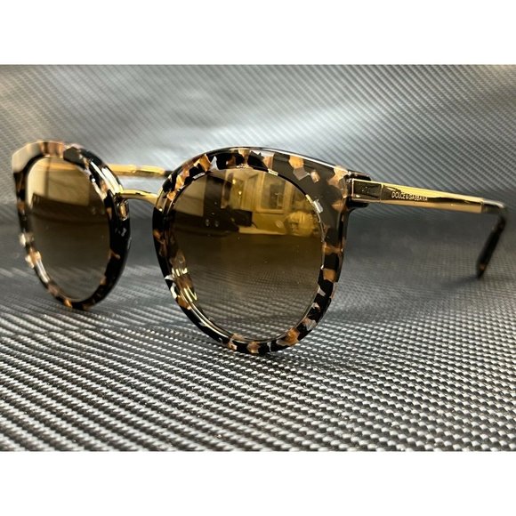 Dolce & Gabbana 52mm Black Round Sunglasses
